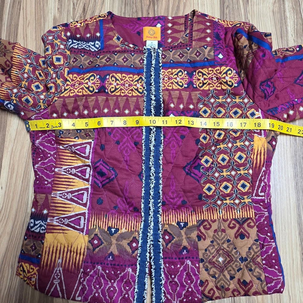 Ruby Rd. Quilted Patchwork Jacket Women's Size 8 … - image 8